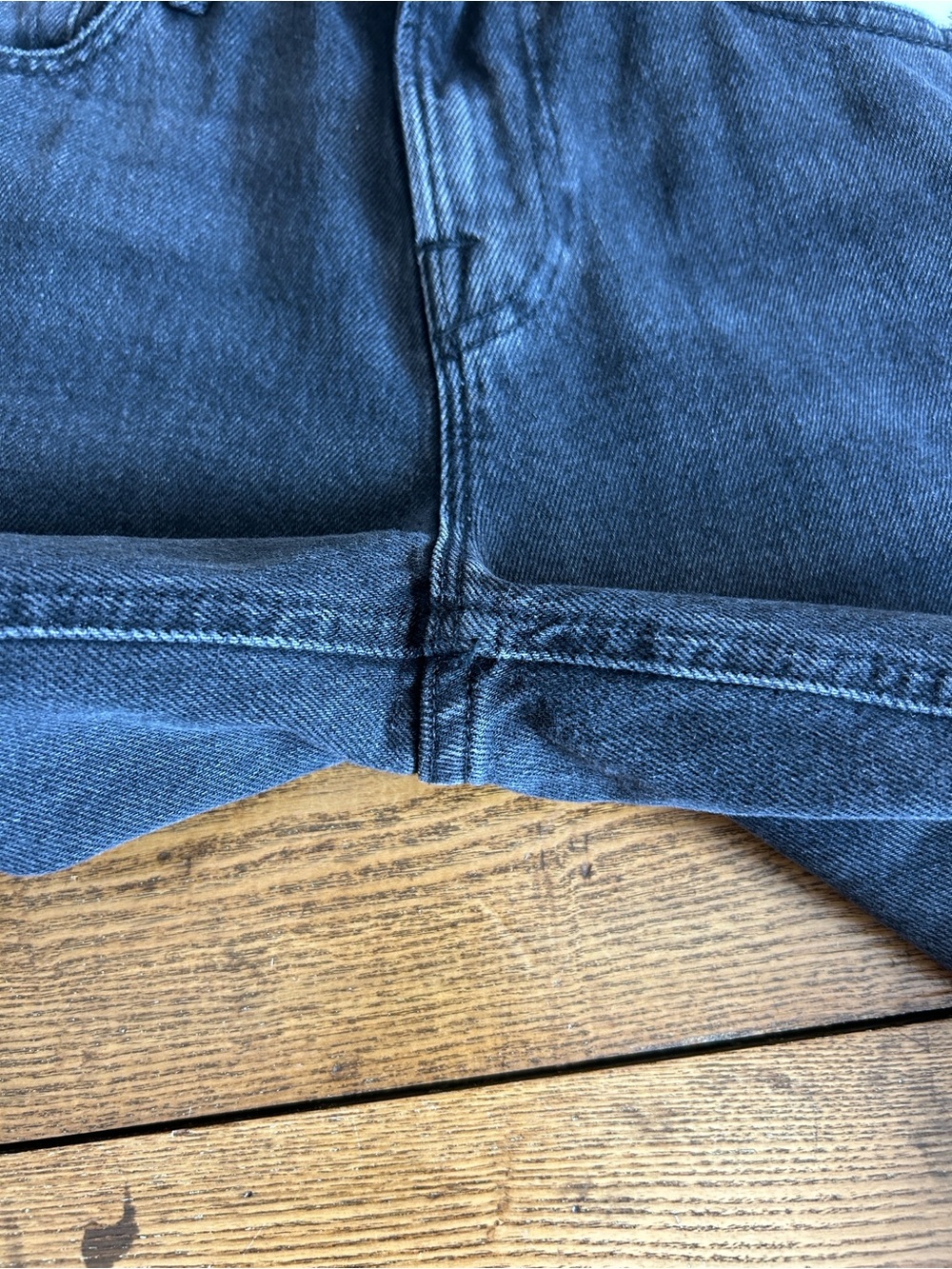 Good American Wide Leg Solution Jeans Black377 - Picture 6 of 15